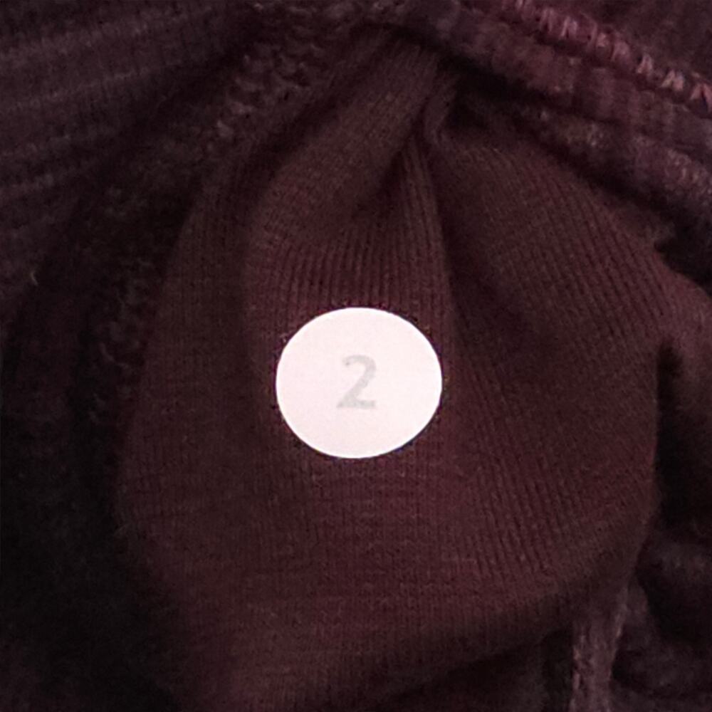 Lululemon Wunder Under Crop Leggings Womens 2 Purple Striped Stretch Yoga - Picture 7 of 12